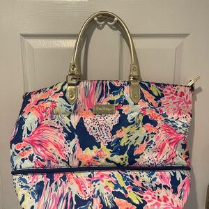 Lilly Pulitzer expandable weekender bag